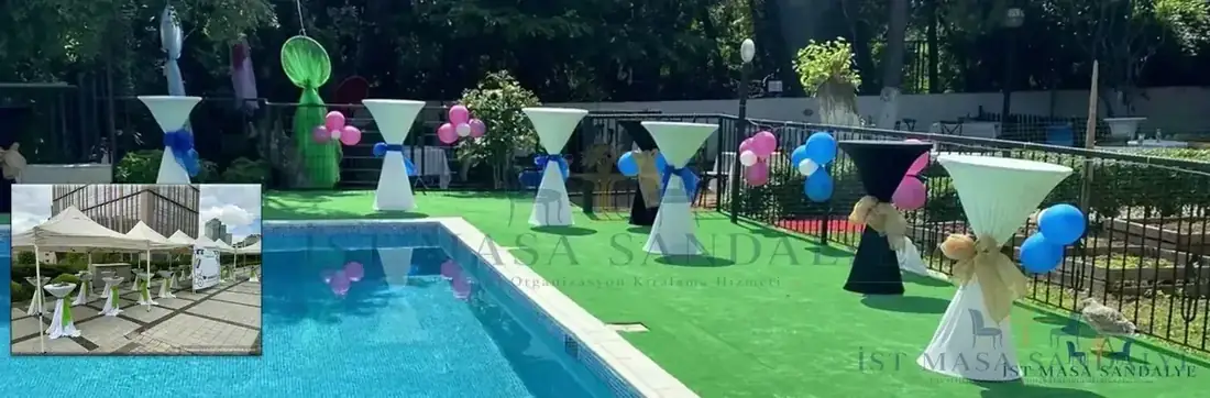 Bistro Masası Kiralama İstanbul kokteyl kurulum görseli