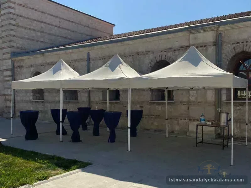Çadır ve Şemsiye Kiralama İstanbul açık alan kurulum görseli